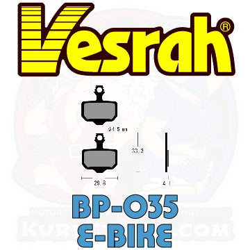 Vesrah BP-035 Bicycle Brake Pads bike MTB Mountain Bike main image shape Trail Avid Elixir 5 7 9 CR R XX SRAM XX AXS FROCE DB5 Level XO XX World Cup E-Bike