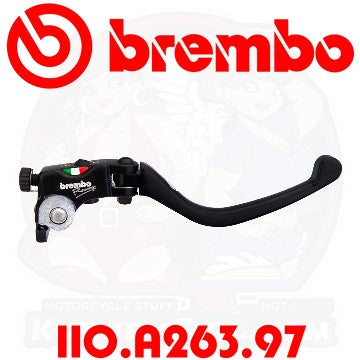 Brembo RCS Replacement Complete Brake Lever Short Two Finger Style 110A26397 110.A263.97